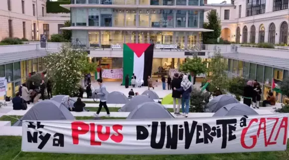 الحراك الطلابي المؤيد لفلسطين يصل باريس