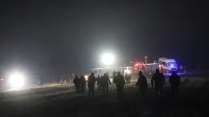 الصورة: موقع حطام الطائرة، وكالات