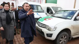 وزير الداخلية والنقل رفقة وزيرة التضامن، الصورة: ح.م.