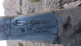 صورة من حطام المقاتلة الأمريكية