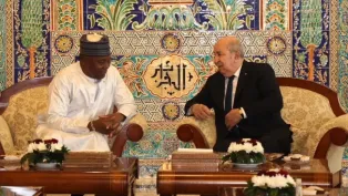 الرئيسان عبد المجيد تبون وعبد الرحمن تياني. ص: رئاسة الجمهورية. (فايسبوك)