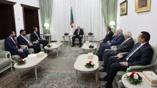صورة: رئيس الجمهورية يستقبل وزير الخارجية السوري (رئاسة الجمهورية)
