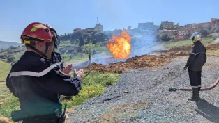 صورة من مكان الحادث (الحماية المدنية)