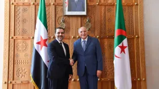 صورة: وزير الخارجية أحمد عطاف يستقبل نظيره السوري (وزارة الخارجية)