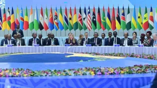 صورة من أشغال القمة الإيطالية-الإفريقية (مصالح الوزير الأول)