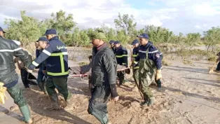 جانب من عمليات الإنقاذ، الصورة: المديرية العامة للحماية المدنية.