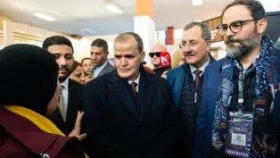 كمال رزيق، وزير التجارة الخارجية وترقية الصادرات (في الوسط)، الصورة: ح.م/ أرشيف