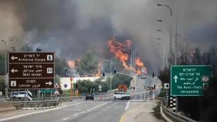 جانب من حرائق الغابات بالقرب من اللطرون في وسط الأراضي المحتلة 30 أبريل 2025 (رويترز)