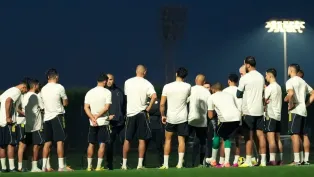 المنتخب الوطني في أخر حصة تدريبية