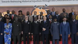 جانب من المؤتمر  الدولي لجرائم الاستعماري افريقيا.ص:ح.م