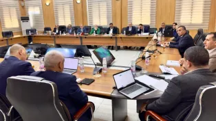 جانب من اجتماع وزير البريد بمتعاملي الهاتف النقال. الصورة: وزارة البريد والمواصلات السلكية واللاسلكية.