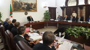 جانب من اجتماع مجلس الوزراء: الصورة: رئاسة الجمهورية الجزائرية