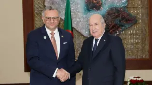 الرئيس عبد المجيد تبون والمستشار مسعد بولس. ص:ح.م