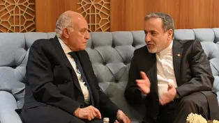 وزارة الخارجية، أحمد عطاف (على اليسار) ونظيره الإيراني، الصورة: من الأرشيف.