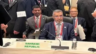 الوفد الصحراوي رفيع المستوى المشارك في المؤتمر.