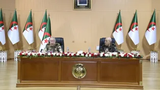 صورة: الفريق أول السعيد شنقريحة خلال إلقاءه كلمة بالناحية العسكرية الخامسة (وزارة الدفاع الوطني)