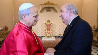 رئيس الجمهورية، عبد المجيد تبون، خلال لقائه بابا الفاتيكان شهر جويلية 2025، الصورة: ح.م.