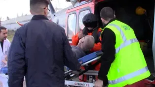 لحظة إجلاء البحار، الصورة: وزارة الدفاع الوطني.