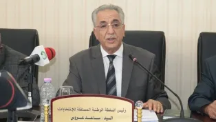 ساعد عروس، رئيس السلطة المستقلة الوطنية المستقلة للانتخابات، الصورة: ح.م.