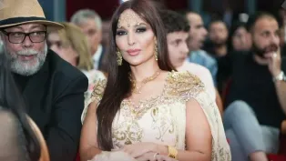 الممثلة، روعة ياسين، الصورة. محافظة مهرجان إيمدغاسن