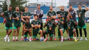 صورة من تدريبات "الخضر" أمس (الفاف)