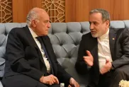 وزارة الخارجية، أحمد عطاف (على اليسار) ونظيره الإيراني، الصورة: من الأرشيف.