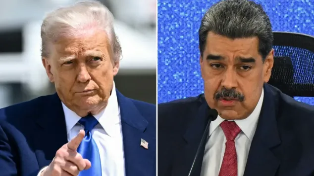 الرئيس الفنزويلي، نيكولاس مادورو (على اليمين)، الصورة: ح.م