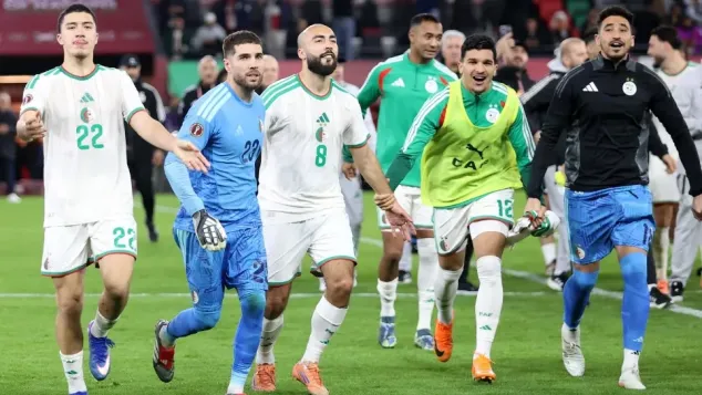 فرحة المنتخب الوطني بالتأهل