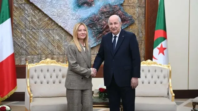 صورة: الرئيس تبون وميلوني (رئاسة الجمهورية)