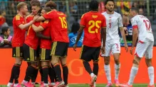 صورة: فرحة لاعبي المنتخب البلجيكي