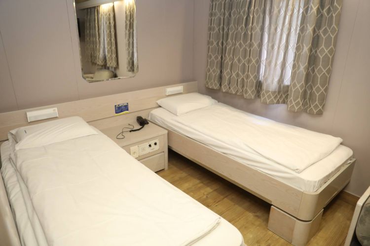 صورة لإحدى غرف السفينة